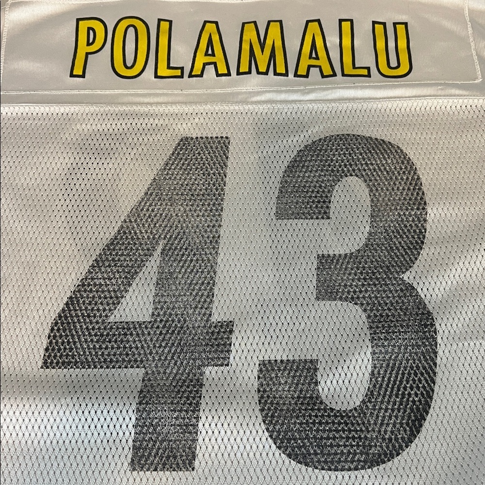 Reebok Seattle Seahawks Polamalu #43 Superbowl XLIII Jersey White Size XL *Fair